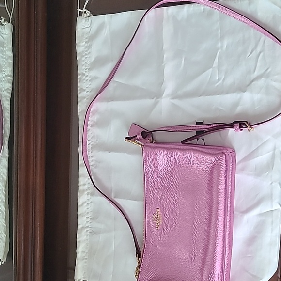 Coach Metallic Pink Shoulder Bag - Picture 8 of 8